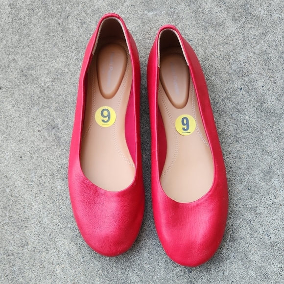 Shoes - Hush Puppies Red Ballet Flats
